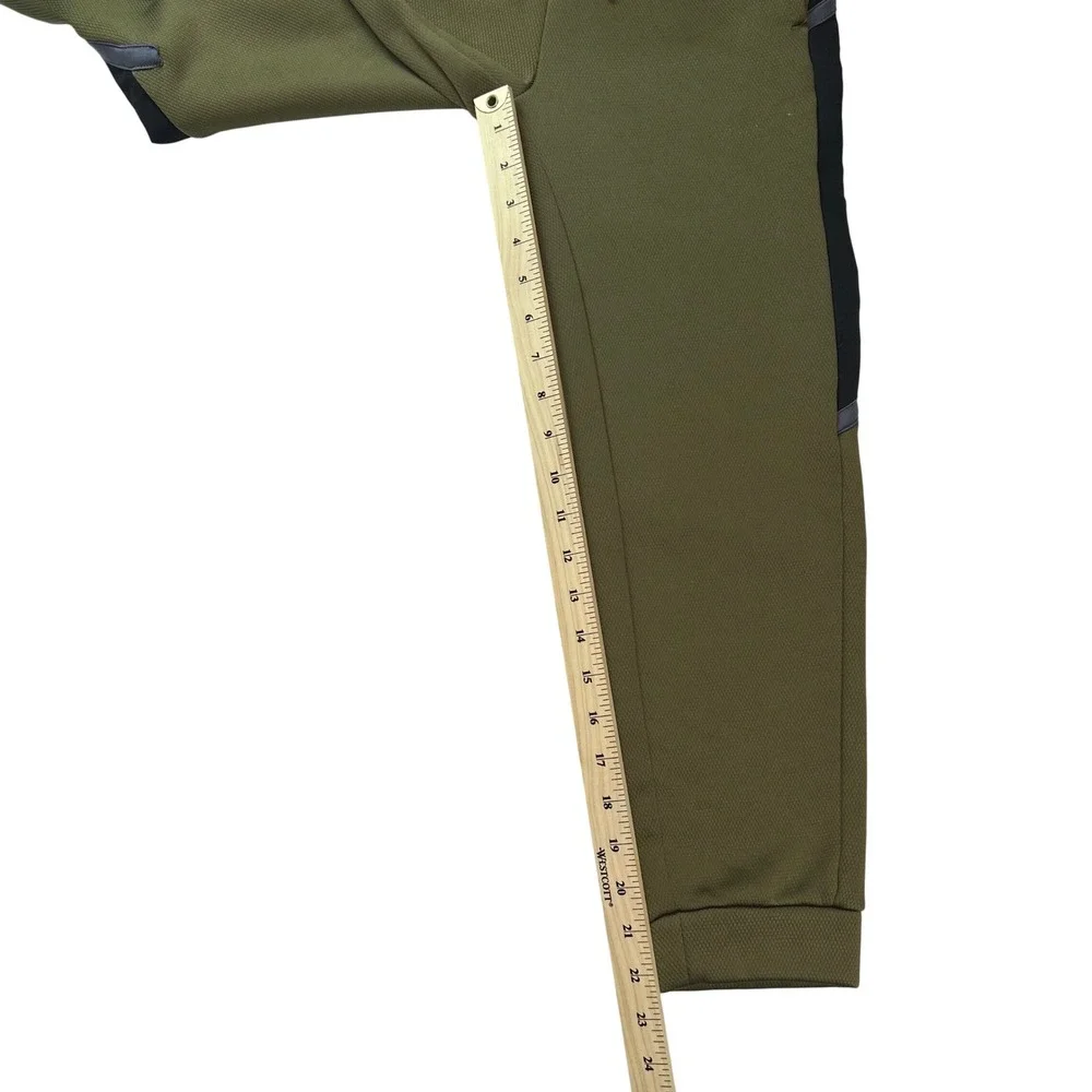 Old Navy Techie Fleece Go-Dry Joggers Olive Green Black‎ Kids Size L 10-12